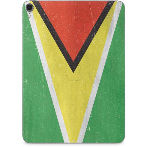 Guyana Flag Distressed Apple iPad Pro Skin